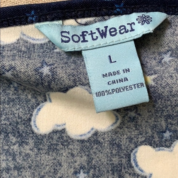 Softwear Large Moon Sky Cloud Sparkly - Picture 4 of 4